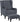 SHERBORNE FIRESIDE CHAIR AND FOOTSTOOL SET - SLATE BLUE