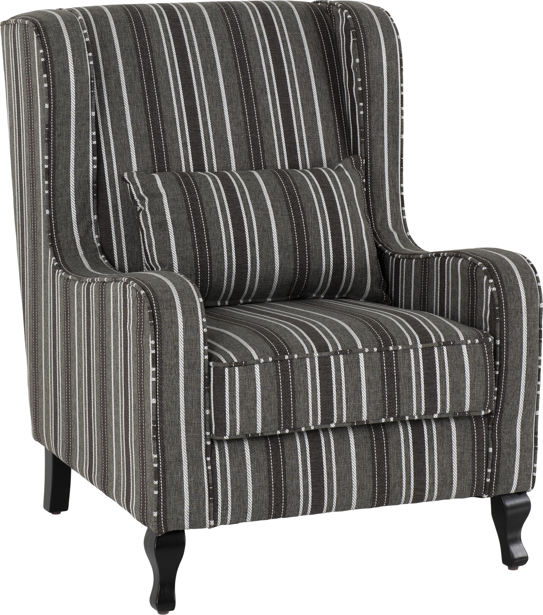 SHERBORNE FIRESIDE CHAIR - GREY STRIPE