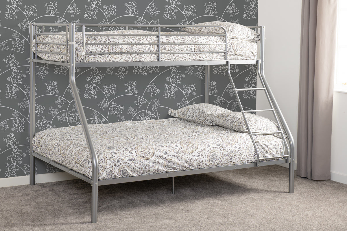 TANDI TRIPLE SLEEPER BUNK BED - SILVER