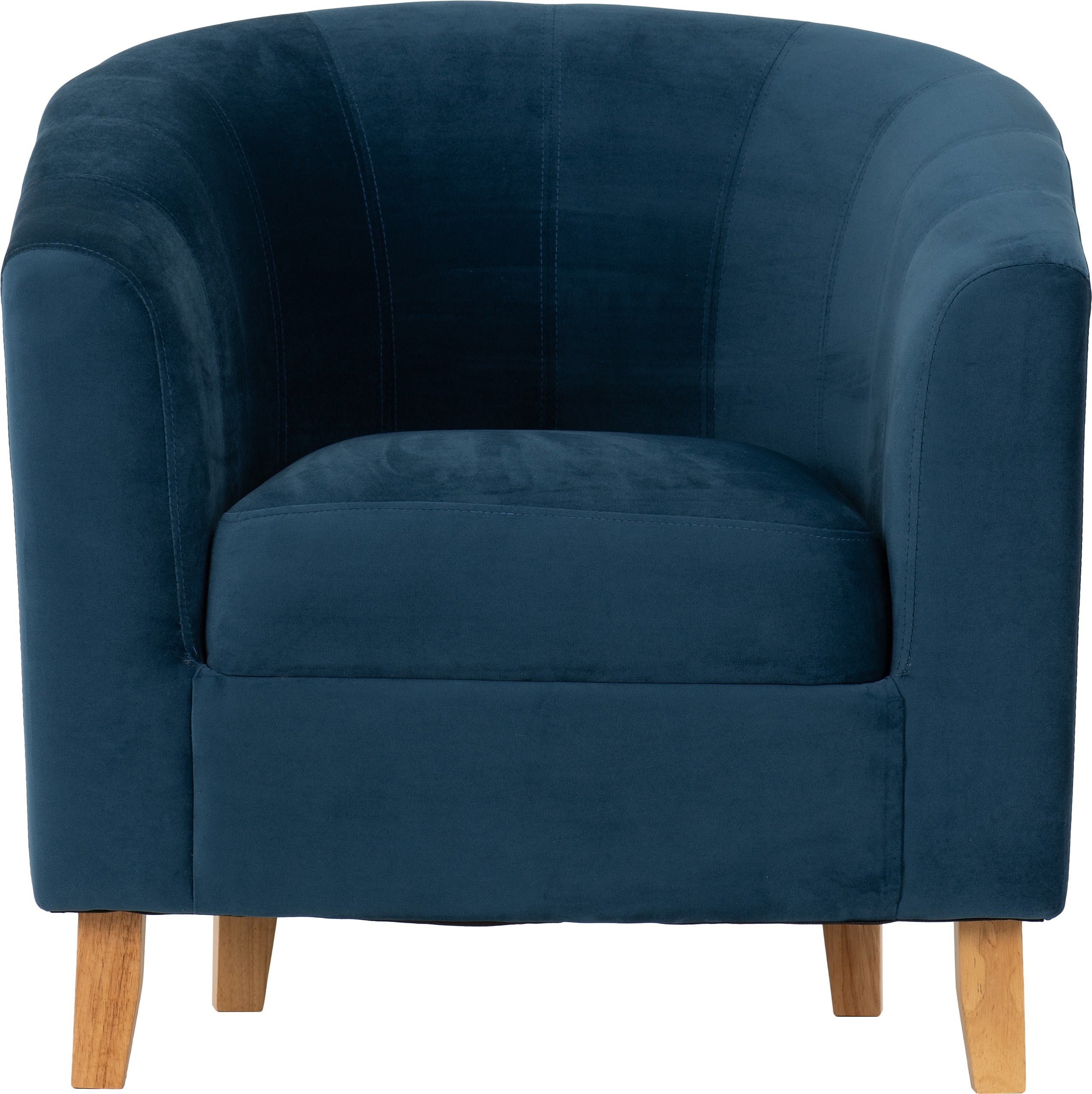 TEMPO TUB CHAIR - SAPPHIRE BLUE VELVET