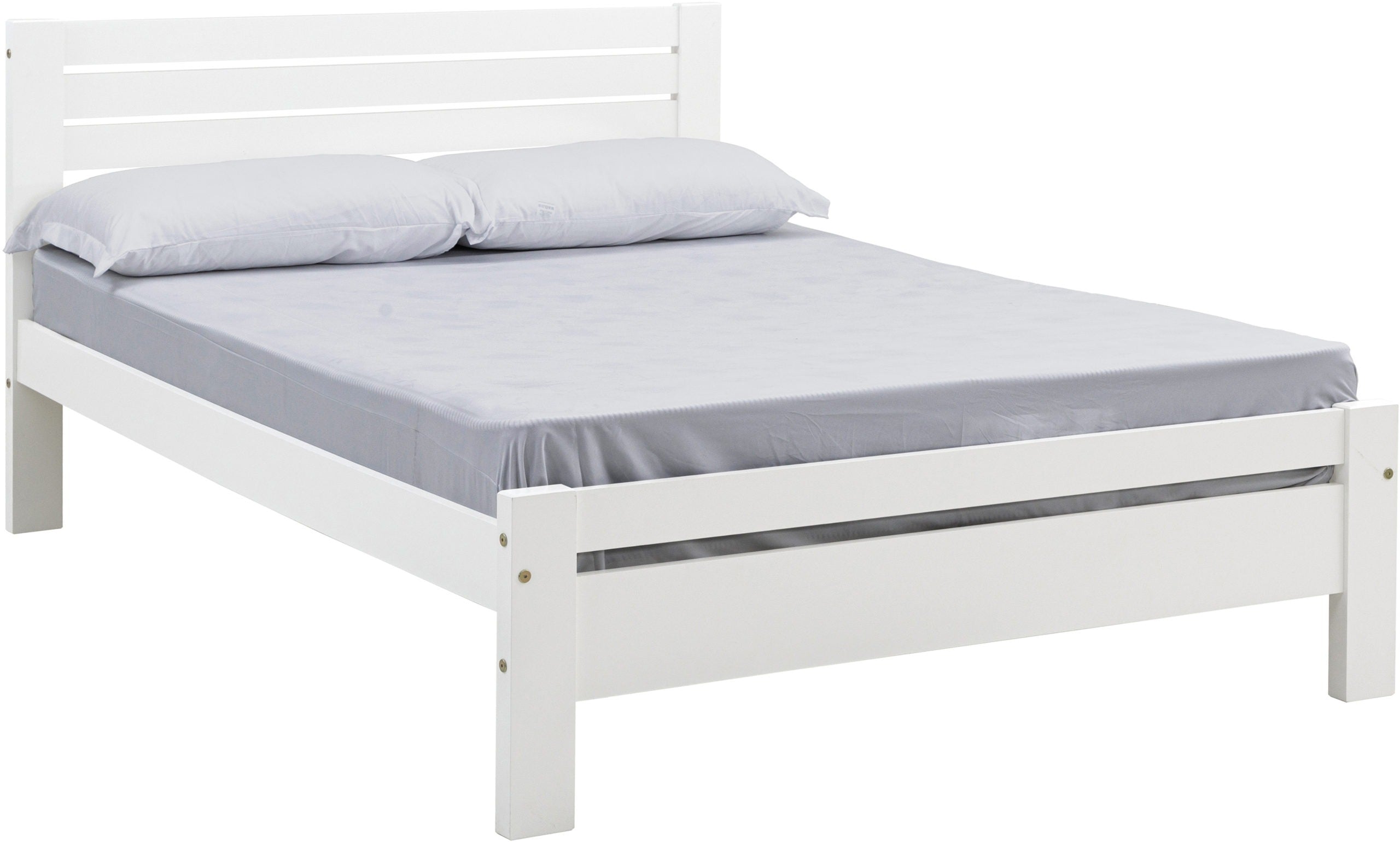 TOLEDO 4'6" BED - WHITE