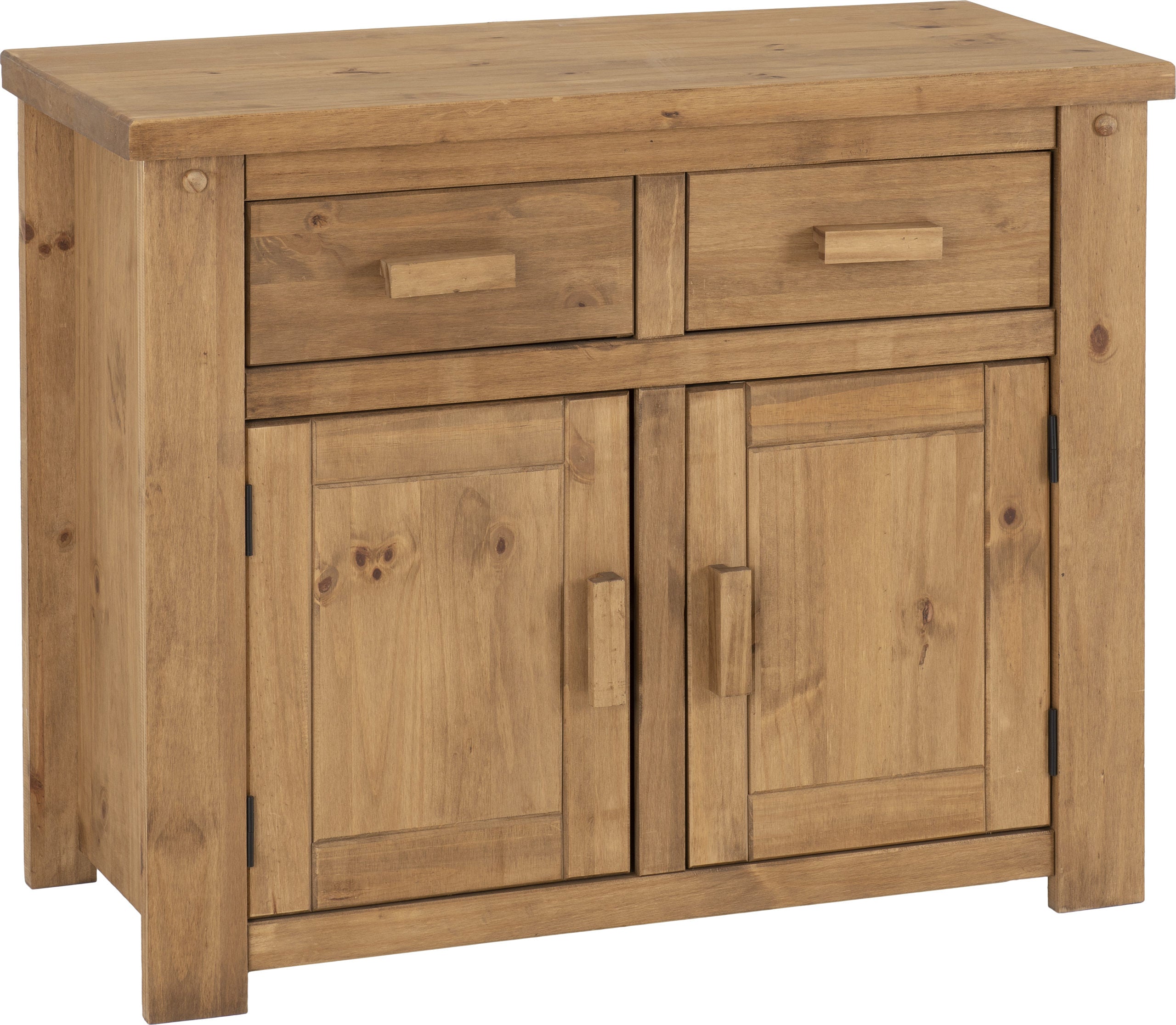 TORTILLA 2 DOOR 2 DRAWER SIDEBOARD - DISTRESSED WAXED PINE