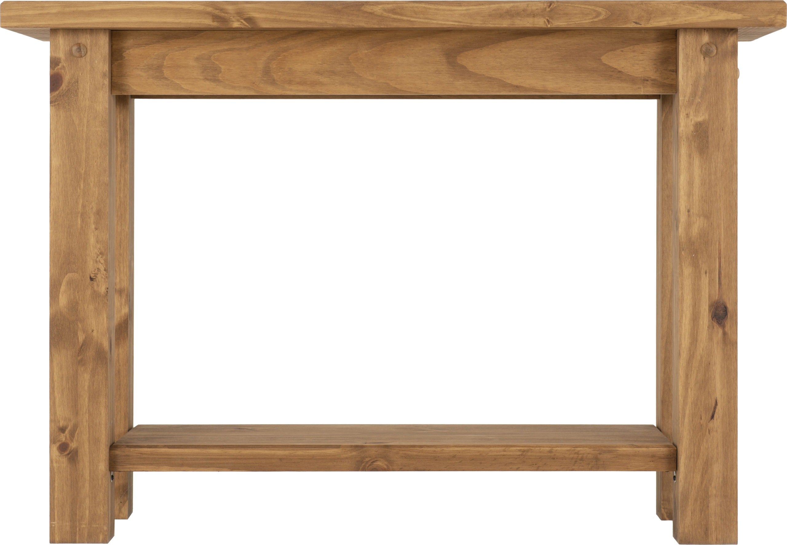 TORTILLA CONSOLE TABLE - DISTRESSED WAXED PINE