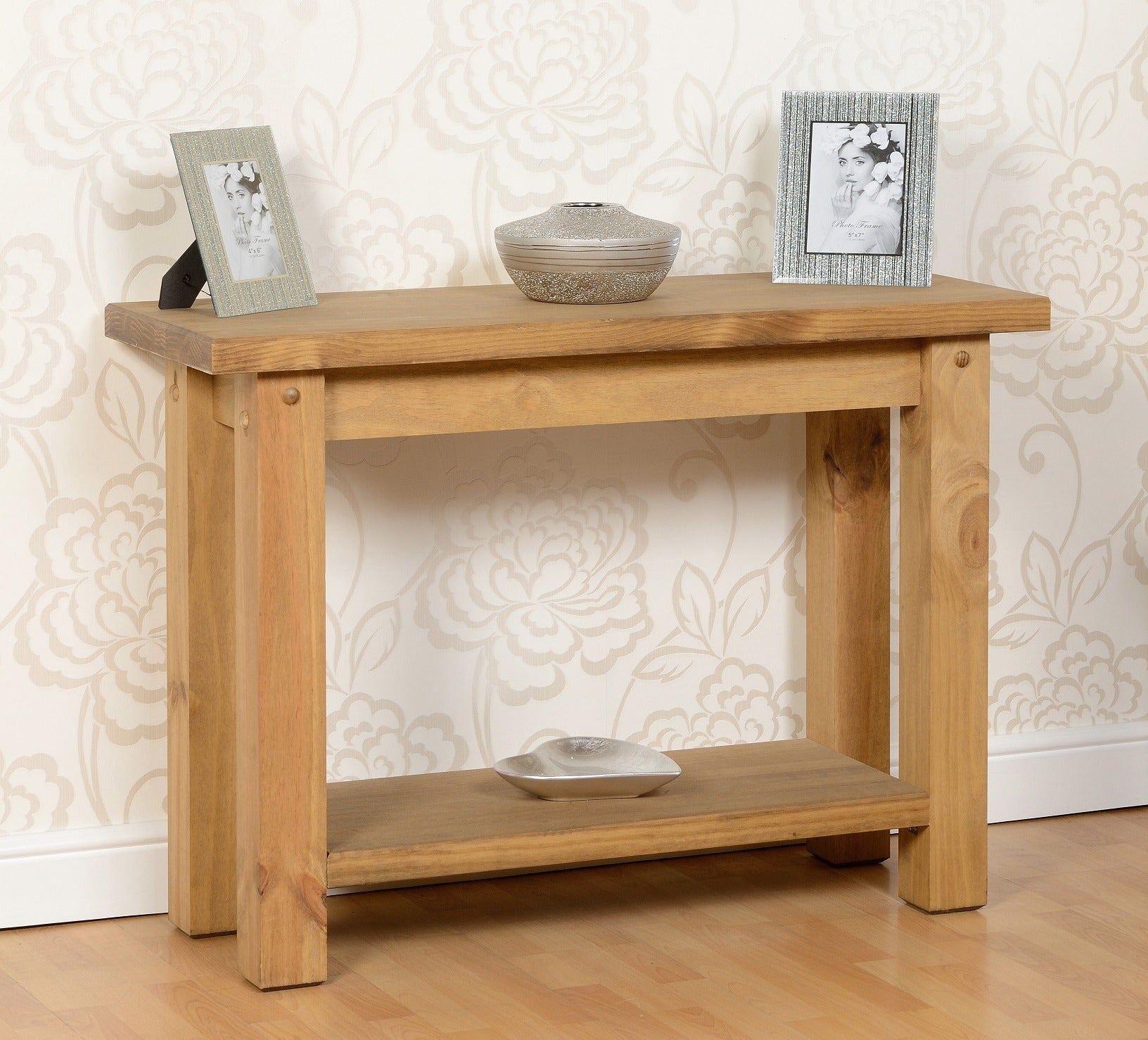 TORTILLA CONSOLE TABLE - DISTRESSED WAXED PINE