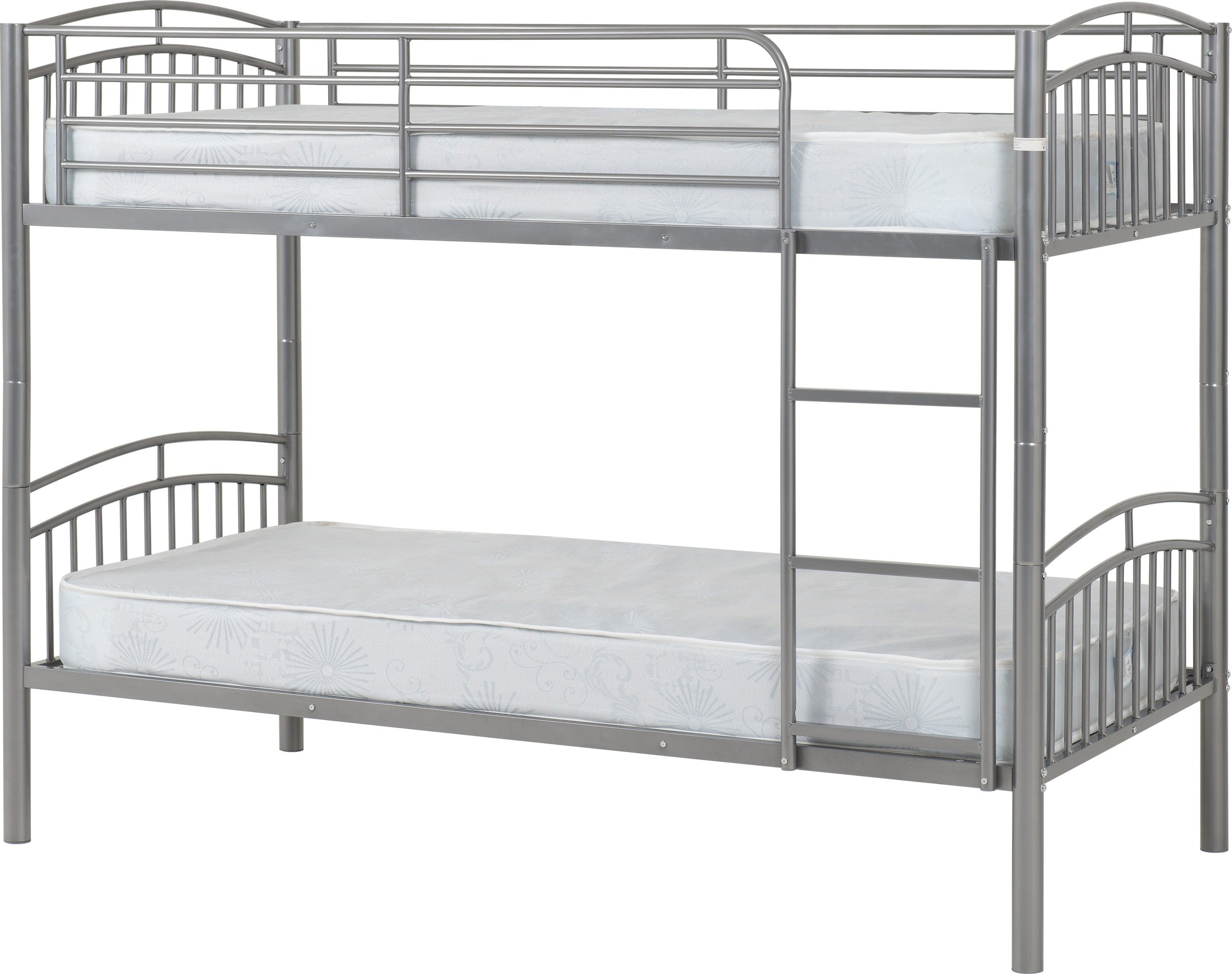 VENTURA 3' BUNK BED - SILVER