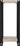 WARWICK HIGH PLANT STAND - OAK EFFECT VENEER/BLACK