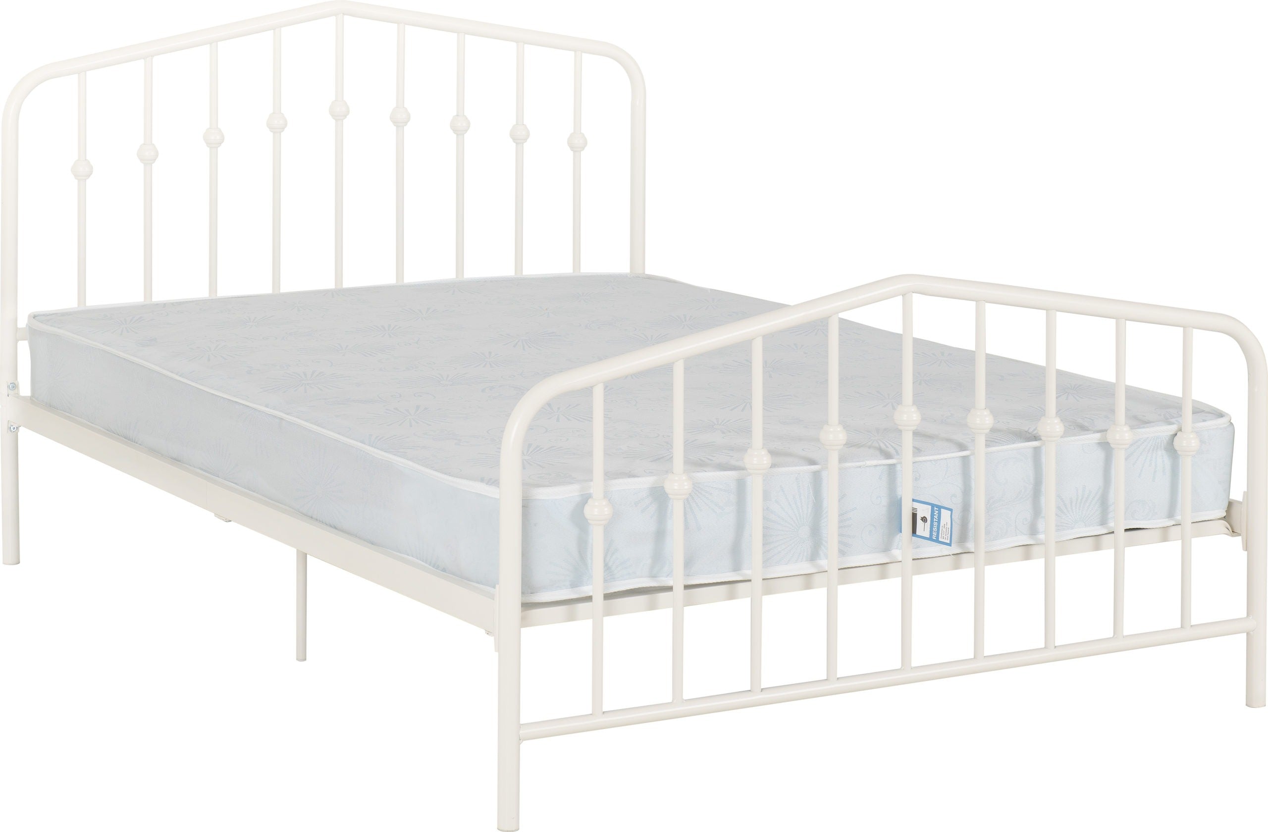 YORK 4'6" BED - WHITE